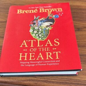 Red "Atlas of the Heart" Decorative Hardcover Brené Brown